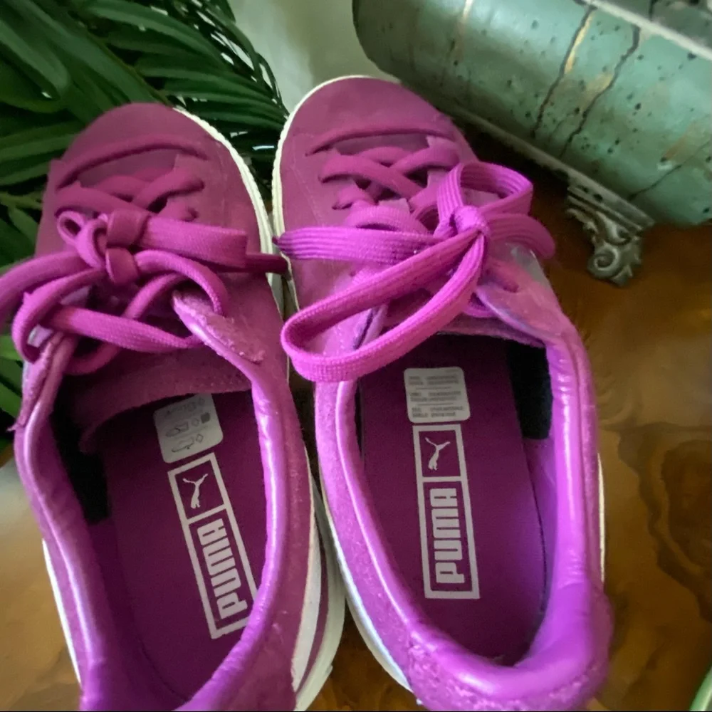 Puma Purple Platform Sneakers